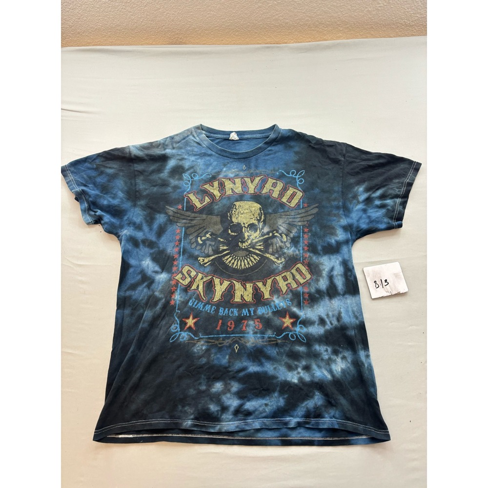 Lynyrd Skynyrd Gimme Back My Bullets Tie Dye Graphic T-Shirt XL Delta Pro Weight